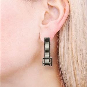 Vintage Acme Studio Charles Rennie Mackintosh Chair Earrings